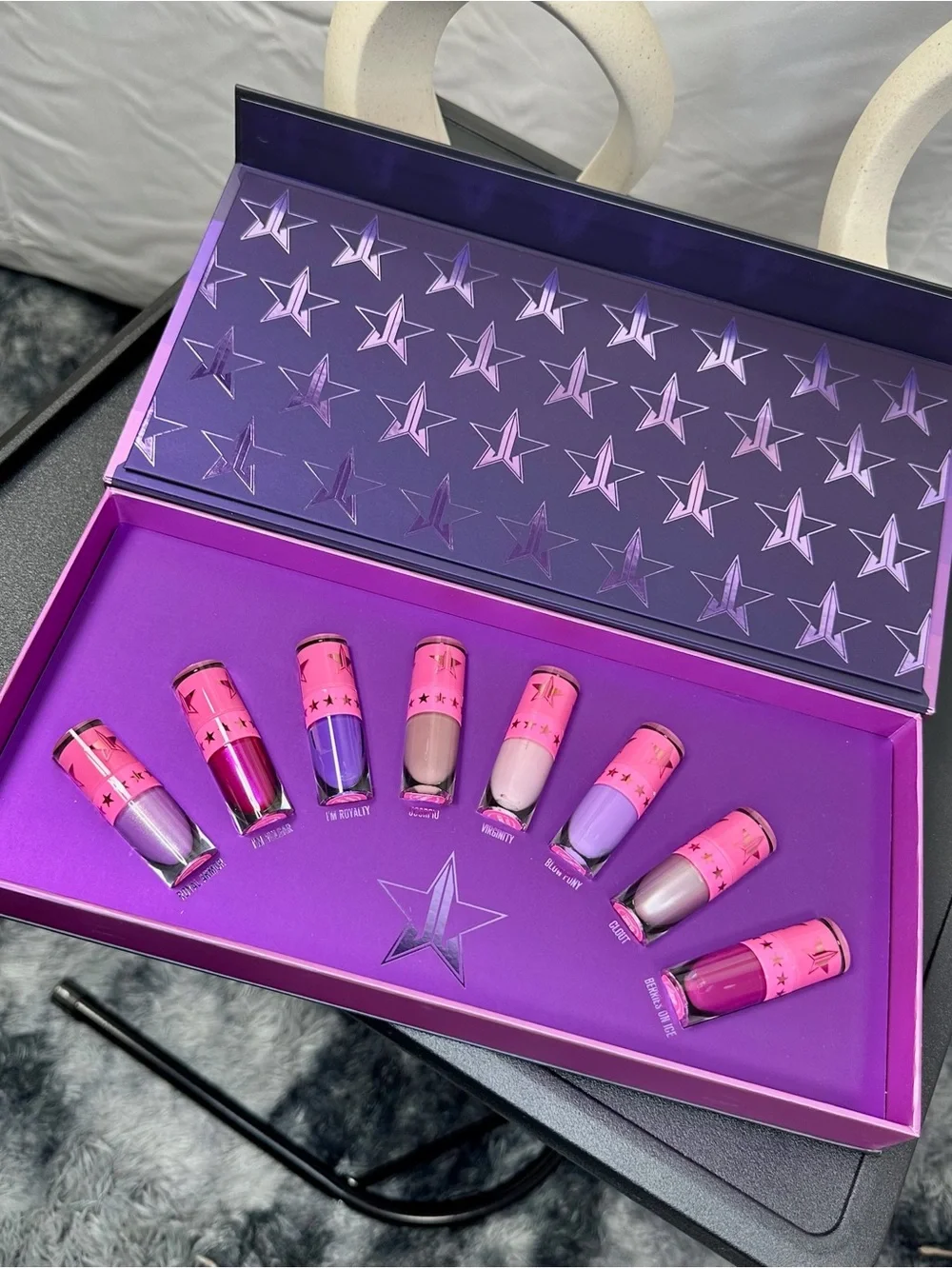 BNIB Jeffree Star Mini Velour Liquid Lipstick Set (Queen B*tch)